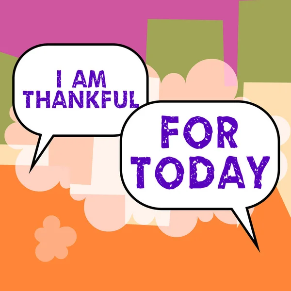 Zarejestruj Wyświetlanie Jestem Wdzięczny Dzisiaj Biznes Showcase Wdzięczny Życie Jeszcze — Zdjęcie stockowe