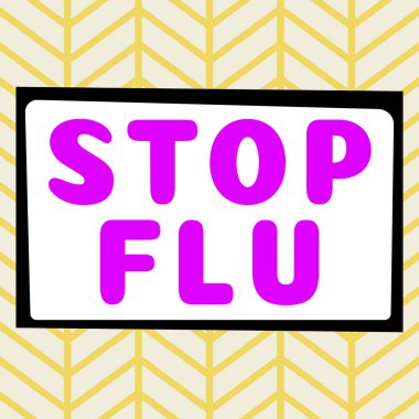 Kavramsal gösterim Gribi Durdur, İş Fikri Gribi Gribi Grip virüsünün yol açtığı bulaşıcı solunum hastalığını tedavi et