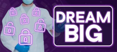 Başarmak istediğiniz yüksek değerli bir şeyi hayal etmek için Büyük İş Gösterisini gösterin.