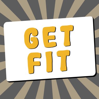 Kavramsal görüntü formda olun, iş yaklaşımınız biri ya da bir şey için uygun boyutta olsun vücudunuzu sağlıklı tutun