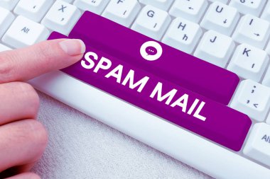 Metin spam postası, iş yaklaşımı, uygunsuz reklamlar İnternet 'ten gönderiliyor