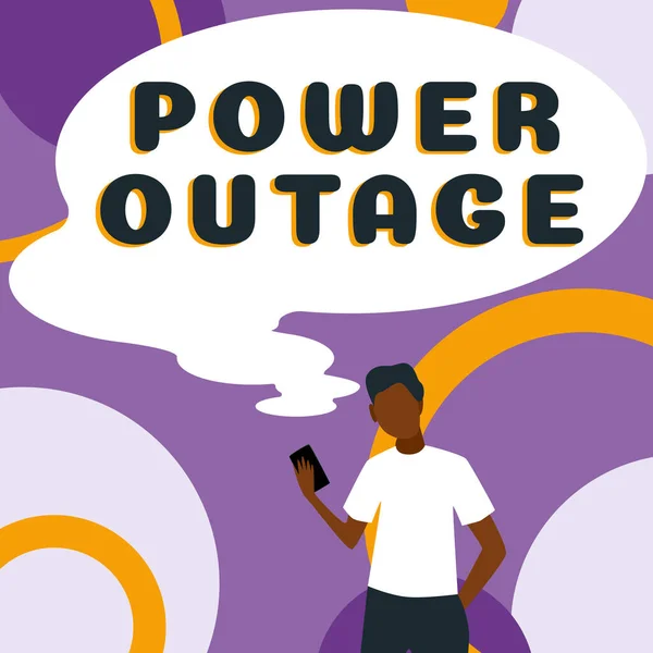 Inspiration Showing Sign Power Outage Business Concept Ability Influence Peers — Stock Photo, Image