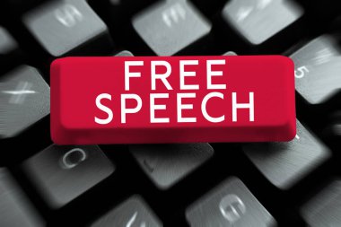 Kavramsal görüntüleme Konuşma Özgürlüğü, İnternet İnsanların fikirlerini açıkça ifade etme hakkı