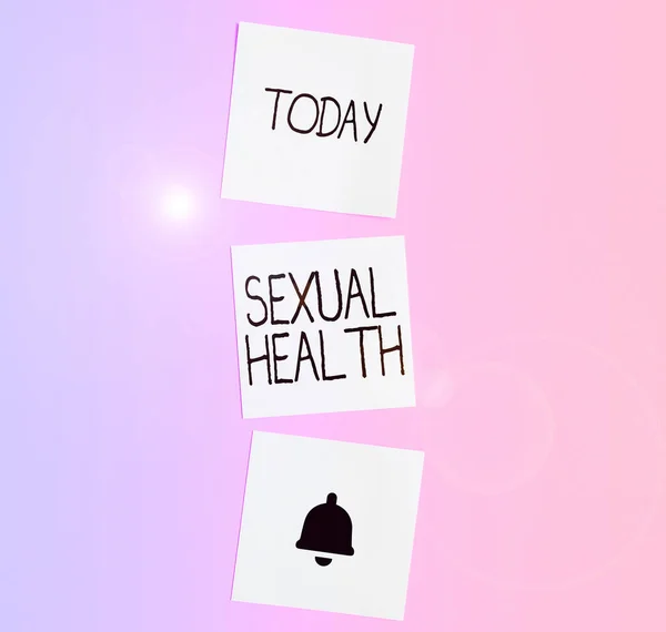 Znak Tekstowy Pokazujący Zdrowie Seksualne Pomysł Biznes Zdrowsze Ciało Satysfakcjonujące — Zdjęcie stockowe