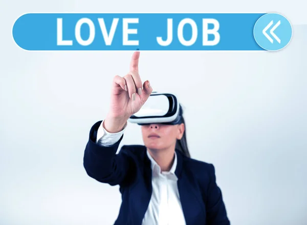 Conceptual display Love Job, Internet Concept designed to help locate a fulfilling job that is right for us