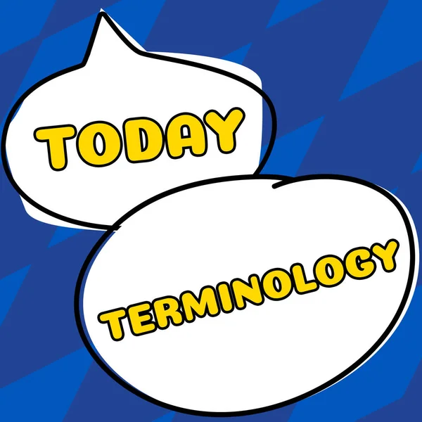 Çalışmalarda Kullanılan Terminoloji Yaklaşım Terimlerini Gösteren Imzalar — Stok fotoğraf