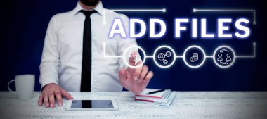 Belirli bir kişi, nesne ya da belgeye daha fazla bilgi eklemek için Dosya Ekle, Kavramsal fotoğraf ekle