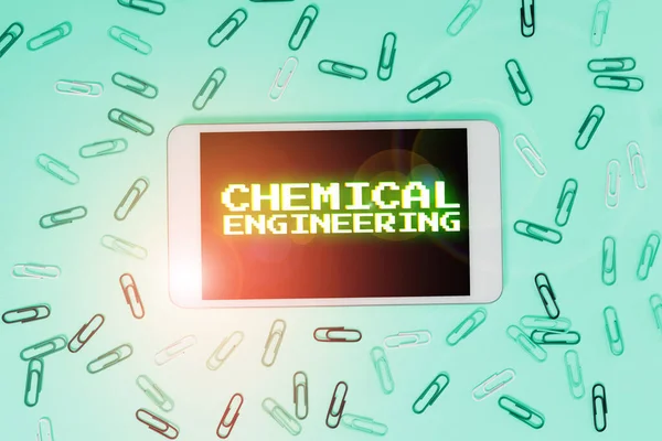 Text showing inspiration Chemical Engineering, Business concept developing things dealing with the industrial application of chemistry