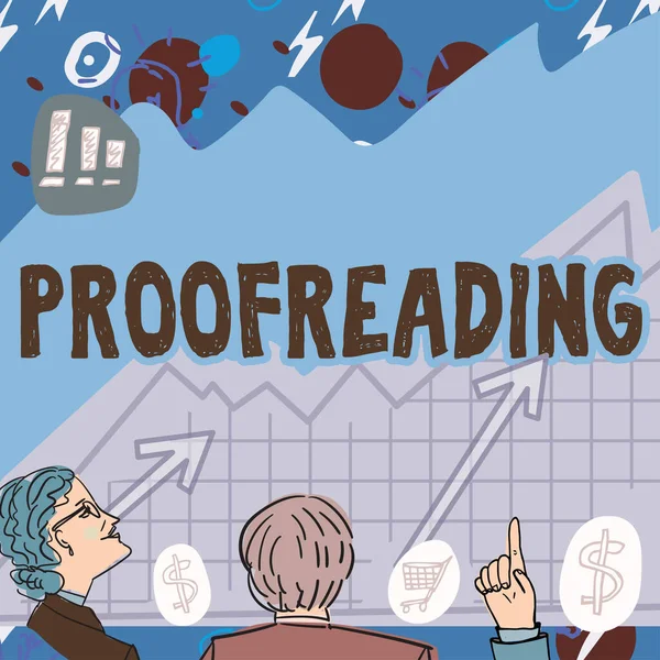 Wyświetlacz Koncepcyjny Proofreading Word Wpisany Akcie Czytania Oznaczania Błędów Ortograficznych — Zdjęcie stockowe