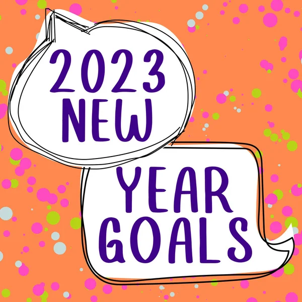 Text Caption Presenting 2023 New Year Goals Word Resolutions 365 — Stock Photo, Image