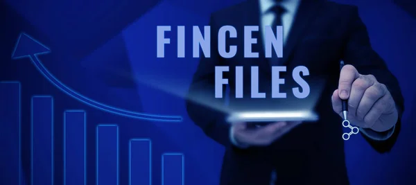 Текстовый Знак Файлами Fincen Word Written Transactions Financial Assets Liabilities — стоковое фото