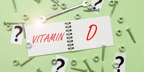 Segnaletica Vitamina Business Idea Nutriente Responsabile Aumentare Assorbimento Intestinale — Foto Stock