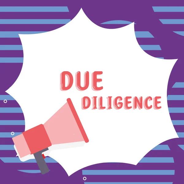 Due Diligence Business Overview Avoid Harming Other Business Property Agreement — стоковое фото