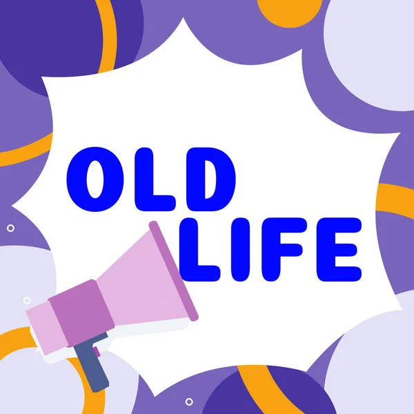 Tekst Bijschrift Presenteren Old Life Conceptuele Foto Zoals Het Verleden — Stockfoto
