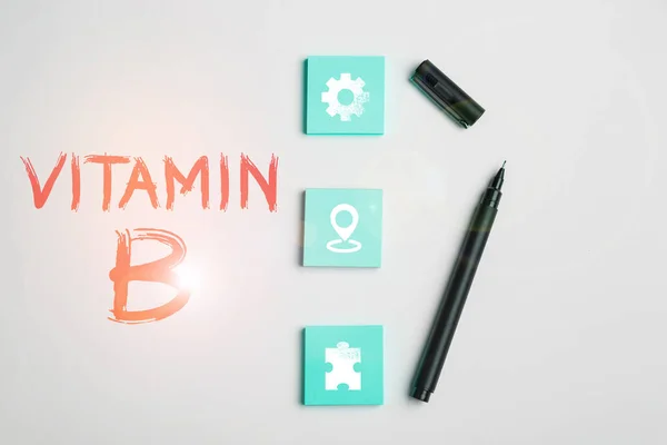 Conceptual Caption Vitamin Internet Concept Nutrient Helps Keep Body Nerve — Stock Photo, Image