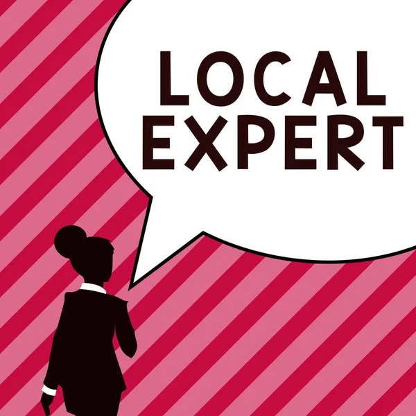 Konzeptionelle Präsentation Local Expert Geschäftsidee Bietet Expertise Und Unterstützung Bei — Stockfoto