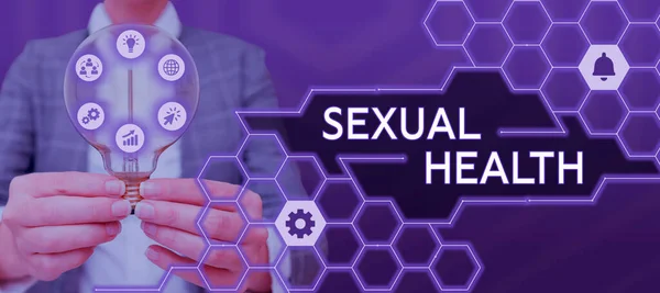 Text Zeigt Inspiration Sexuelle Gesundheit Geschäftsidee Gesünderer Körper Befriedigendes Sexualleben — Stockfoto