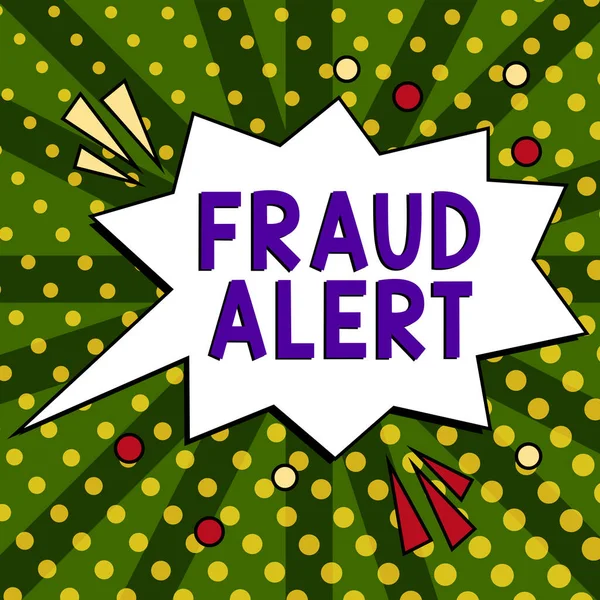Konceptuell Bildtext Bedrägerivarning Business Showcase Säkerhetsvarning Kreditkortskonto För Stulen Identitet — Stockfoto