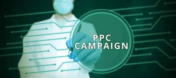 Handwriting text Ppc Campaign, Business idea use PPC in order to promote their products and services