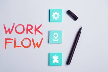 El yazısı işareti İş Akışı, İnternet Kavram Sürekliliği Bir görevin ofis veya işvereni ile arasında