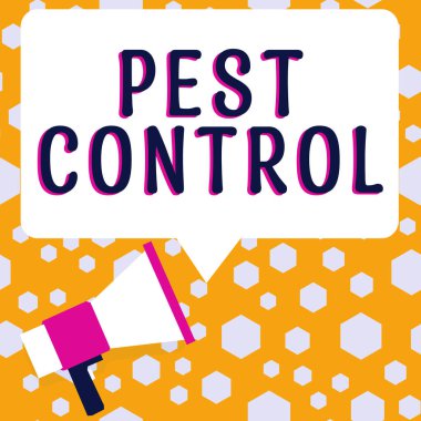 Kavramsal manşet Haşere Kontrol, yani mahsullere ve çiftlik hayvanlarına saldıran zararlı böcekleri öldürmek.