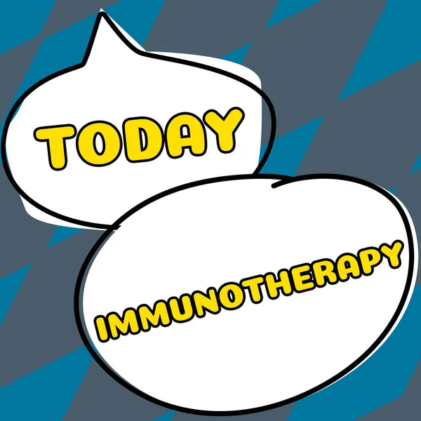 Text Zobrazující Inspiraci Imunoterapie Business Showcase Léčba Nebo Prevence Onemocnění — Stock fotografie