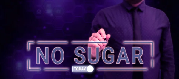 Текст Показывающий Вдохновение Sugar Business Showcase Has Been Left Replaced — стоковое фото