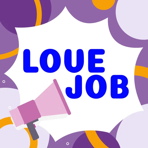 Zarejestruj Wyświetlanie Love Job Conceptual Zdjęcie Zaprojektowane Aby Pomóc Zlokalizować — Zdjęcie stockowe