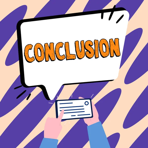 Concereptual Display Conclusion Business Concept Results Analysis Final Decision End — 스톡 사진
