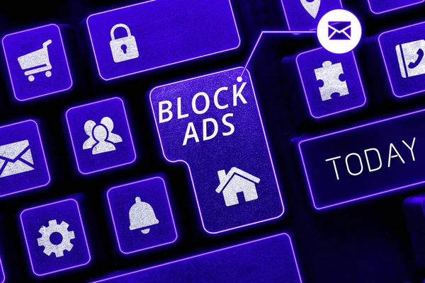 Skriva Visning Text Block Ads Business Showcase Program Som Kommer — Stockfoto