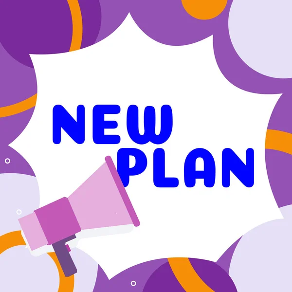 Tekst Pokazujący Inspirację Nowy Plan Zdjęcie Koncepcyjne Start Szczegółowej Propozycji — Zdjęcie stockowe