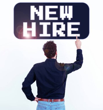 Metin gösterimi, Yeni İşe Alma, İş yaklaşımı daha önce örgüt tarafından işe alınmamış biri tarafından yazılıyor