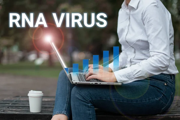 Rna Virus Business Showcase Virus Genetic Information Rna 형태로 — 스톡 사진