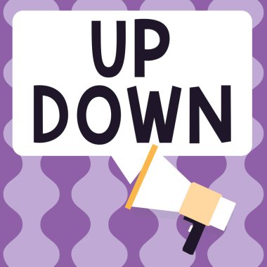 Yukarıya Göster, İnternet Konsepti Yukarı Bakmak ya da Yukarı Hissetmek Ya da Tamamen Berbat Hissetmek