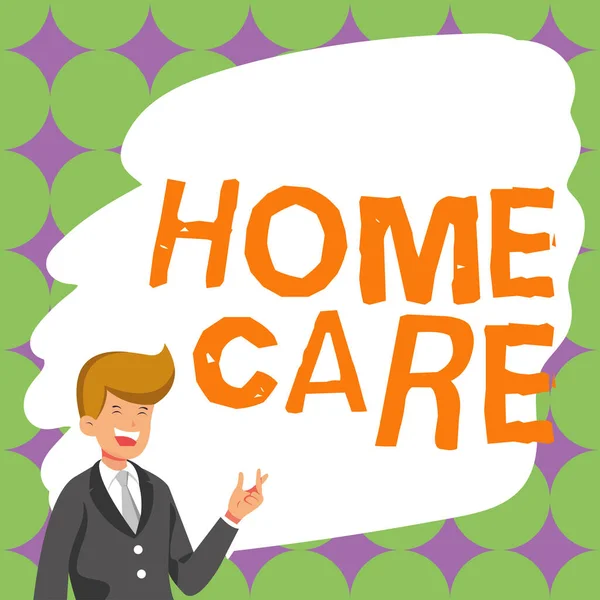 Inspiratie Met Uithangbord Home Care Word Written Place Waar Mensen — Stockfoto