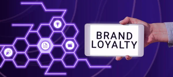 Tampilan Konseptual Brand Loyalty Showcase Bisnis Ulangi Pembelian Duta Besar — Stok Foto