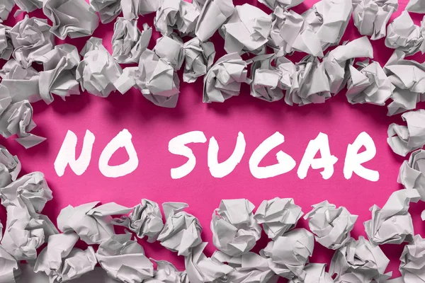 Tekst Bijschrift Presenteren Sugar Concept Betekenis Achtergelaten Vervangen Door Kunstmatige — Stockfoto