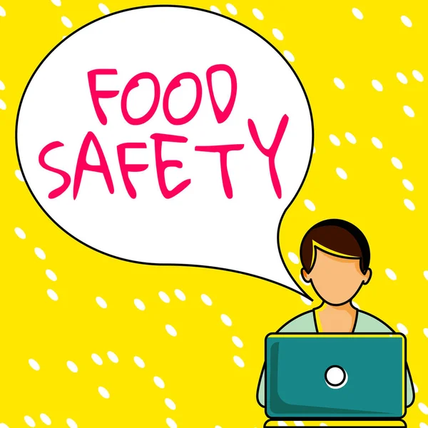 Conceptual Display Food Safety Conceptual Photo Conditions Practices Preserve Quality — Stock Photo, Image
