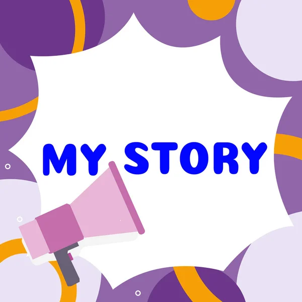 Kézírás Szöveg Story Szó Cselekmény Hogy Elmondja Valakinek Vagy Olvasóknak — Stock Fotó