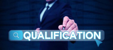 Niteliklendirmeyi sunan metin başlığı, İş Genel Görünümü Özel bir iş yapmak için resmi izin ve sertifika