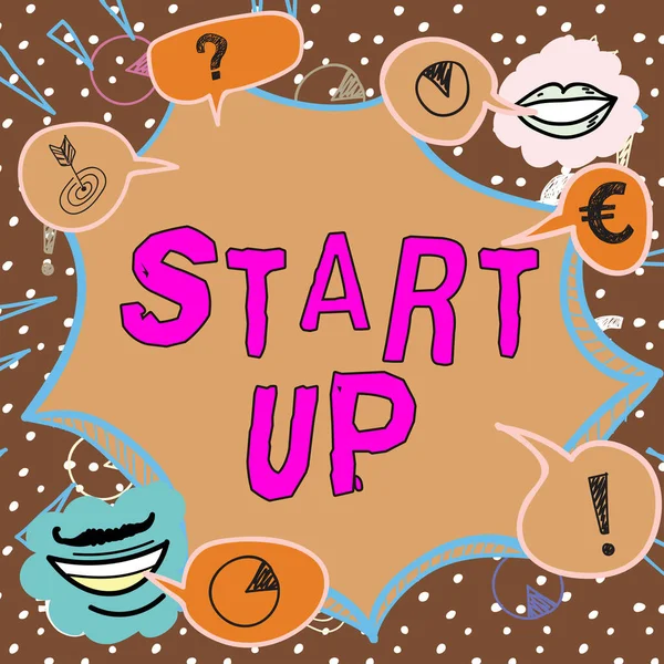 Conceptuele Bijschrift Start Business Concept Het Vroege Proces Van Oprichting — Stockfoto