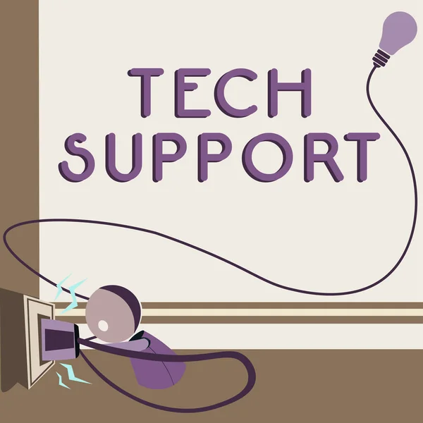 Writing Displaying Text Tech Support Business Showcase Assisting Individuals Who — Stock Photo, Image