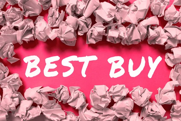 Teksten Weergeven Best Buy Business Aanpak Meest Voordelige Combinatie Van — Stockfoto