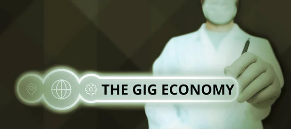 Inspiracja Pokazująca Znak Gig Economy Conceptual Photo Rynek Kontraktów Krótkoterminowych — Zdjęcie stockowe