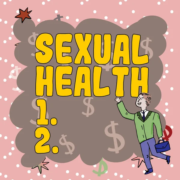 Text Rukopisu Sexuální Zdraví Obchodní Koncept Zdravější Tělo Spokojenost Sexuální — Stock fotografie