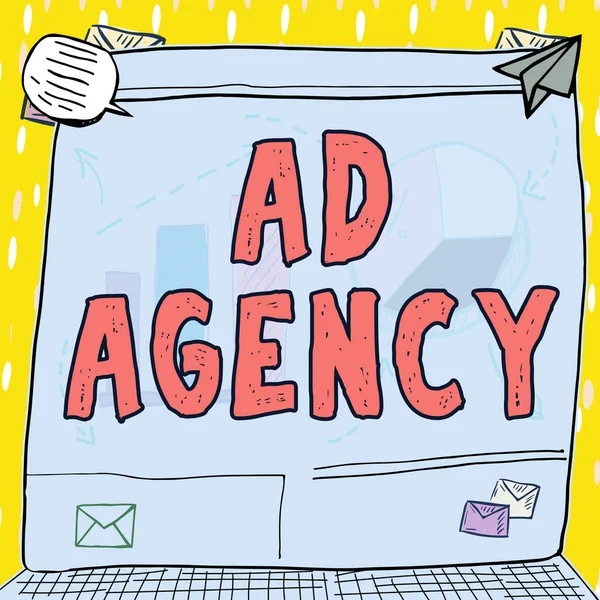 Agency Word Written Business Dedicated Creating Planning Handling Advertising — стоковое фото