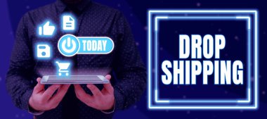 El yazısı işareti Drop Nakliyat, İnternet Konsepti bir üreticinin ürünlerini perakendeciye değil de doğrudan bir müşteriye göndermesi