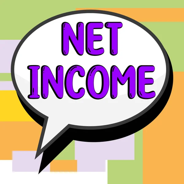 Tekst Met Inspiratie Netto Inkomen Woord Geschreven Het Bruto Inkomen — Stockfoto
