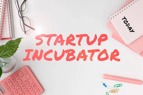 Kavramsal Başlık Startup Incubator Dünyasının Finansal Kazancı Için Kullanılabilecek Kavramsal — Stok fotoğraf