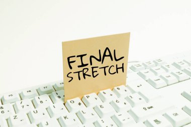 Kavramsal Ekran Son Germe, İnternet Konsepti Son Bacak Yuvarlak Son Sahne Finali Sonucu